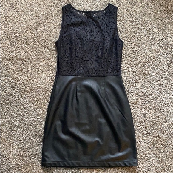 Jack BB Dakota lace vegan leather dress - Picture 2 of 4